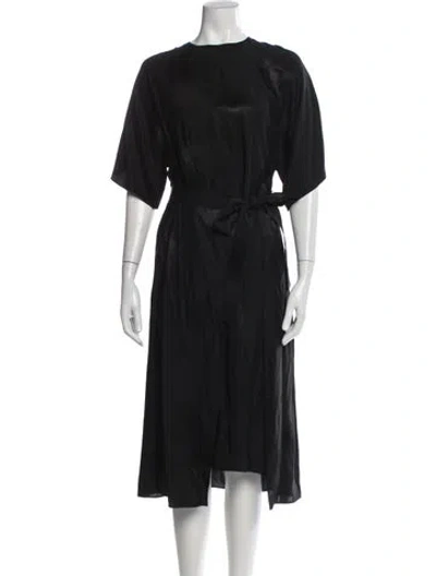 Pre-owned Stella Mccartney Patterned Midi Length Dress In Black