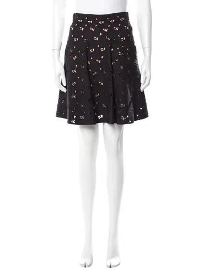 Pre-owned Stella Mccartney Patterned Mini Skirt In Purple