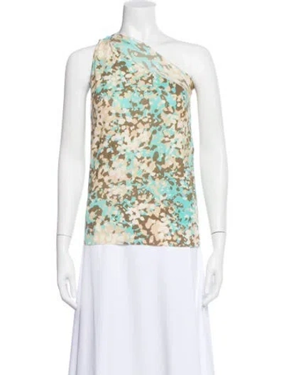 Pre-owned Stella Mccartney Patterned One-shoulder Top In Neutral