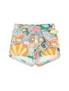 Stella Mccartney Graphic-print Cotton Shorts In Multicolour