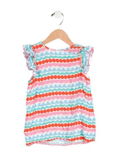 Pre-owned Stella Mccartney Kids' Patterned Sleeveless Top In White