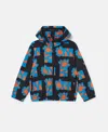 Stella Mccartney Paw Print Pattern Fleece In Black