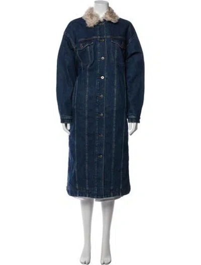 Pre-owned Stella Mccartney Peacoat In Blue