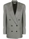 Stella Mccartney Peak-lapels Double-breasted Blazer In Schwarz