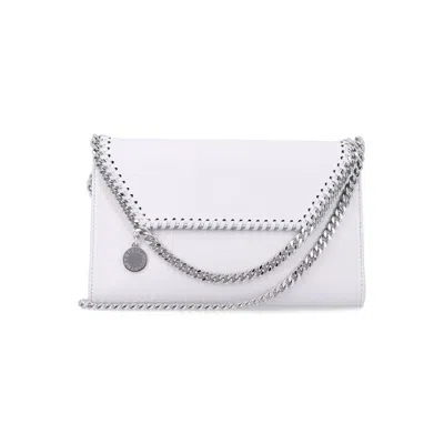 Stella Mccartney Pearl Grey Falabella Crossbody Wallet In Gray