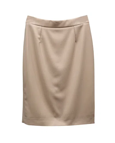 Stella Mccartney Pencil Skirt In Cream Wool In White