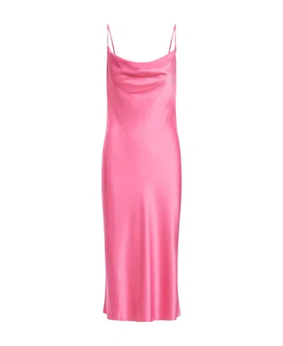Stella Mccartney Cowl-neck Midi Slip Dress In Pink