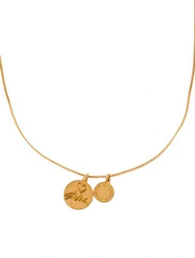 Pre-owned Stella Mccartney Pendant Necklace, 37.5" In Multi
