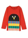 Stella Mccartney Penguin-print Cotton Sweatshirt In Red