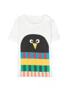 Stella Mccartney Penguin Scarf Organic Cotton T-shirt In Ivory