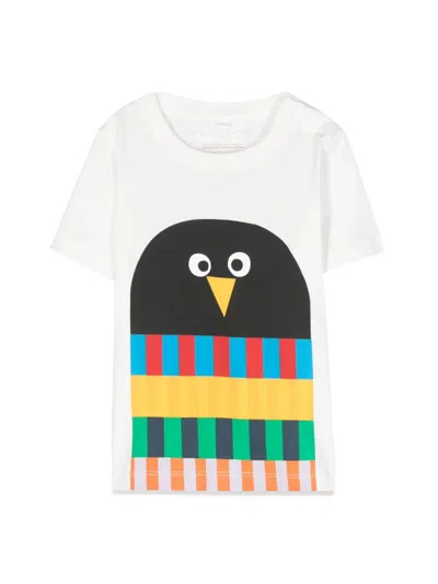 Stella Mccartney Babies' Penguin T-shirt In Ivory