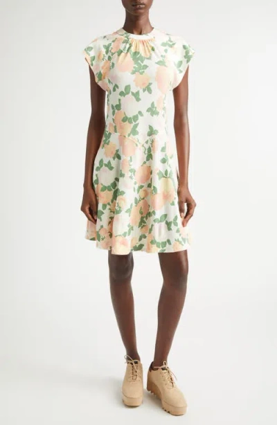 Stella Mccartney Peony Print Dress In Multi
