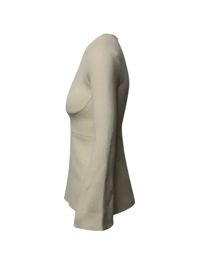 Pre-owned Stella Mccartney Peplum Panelled Top In Neutrals