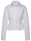 Stella Mccartney Peplum White Organic Cotton Shirt In White