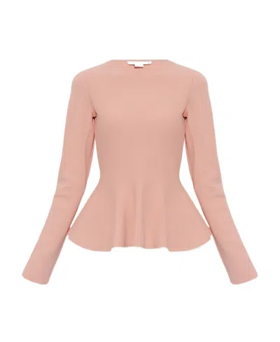 Stella Mccartney Peplum-hem Blouse In Pink