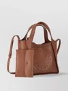 Stella Mccartney Perforated Crossbody Bag Top Handles