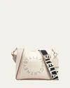 Stella Mccartney Perforated Logo Alter Napa Crossbody Bag In White