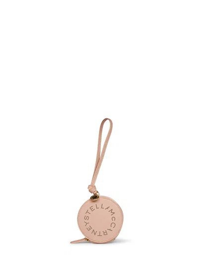 Stella Mccartney Perforated Logo Coin Purse In Pink