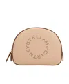 Stella Mccartney Perforated-logo Cosmetics Case In Nude