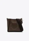 Stella Mccartney Logo Brown Shoulder Bag In Brown