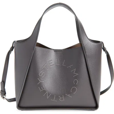Stella Mccartney Perforated Logo Faux Leather Crossbody Tote