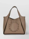 STELLA MCCARTNEY PERFORATED LOGO FAUX LEATHER TOTE WITH REMOVABLE POUCH