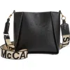 Stella Mccartney Perforated Logo Mini Faux Leather Crossbody Bag