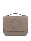 Stella Mccartney Perforated-logo Shoulder Bag In Neutrals