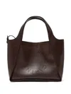 Stella Mccartney Logo Shoulder Bag Detachable Strap In Brown