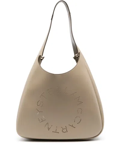 Stella Mccartney Perforated-logo Tote Bag In Neutrals