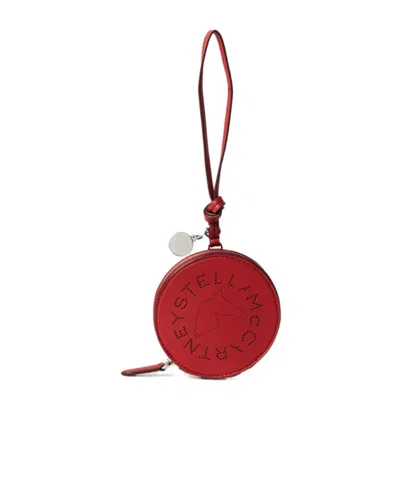 STELLA MCCARTNEY PERFORATED ROUND KEYRING