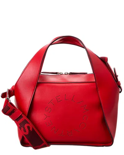 Stella Mccartney Perforated Tote In Red