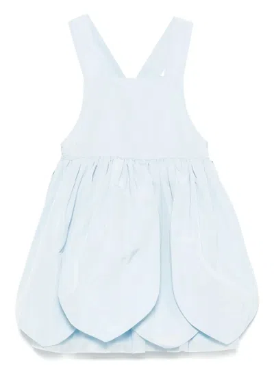 Stella Mccartney Babies' Petals Panelled Dress In Blue