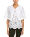 Stella Mccartney Peyton Eyelet Top In White