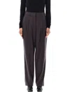 Stella Mccartney Women's Pinced Pants In Dark Chocolate