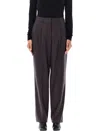 Stella Mccartney Women's Pinced Pants In Dark Chocolate