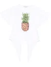 Stella Mccartney Pineapple Cotton T-shirt In White