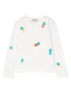 Stella Mccartney Pineapple-embroidered Sweatshirt In White