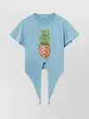 Stella Mccartney Pineapple-print Faded Cotton T-shirt