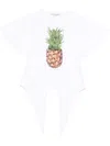 Stella Mccartney Pineapple Cotton T-shirt In White