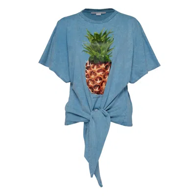 Stella Mccartney Pineapple T-shirt In Blue