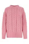 Stella Mccartney Light Pink Crewneck Oversize Sweater