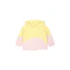 Stella Mccartney Pink Cardigan For Baby Girl With Star In Multicolor