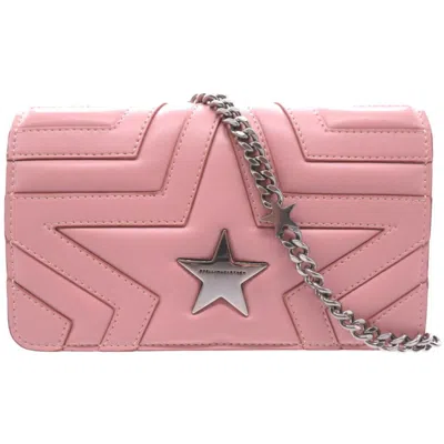 Pre-owned Stella Mccartney Pink Faux Leather Shoulder Bag ()