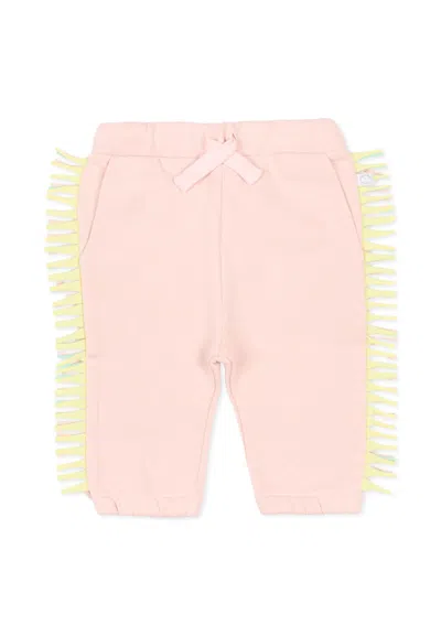 Stella Mccartney Pink Fringed Pants For Baby Girl