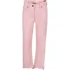 STELLA MCCARTNEY PINK JEANS FOR GIRL WITH LOGO