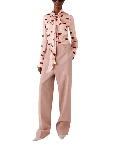 Stella Mccartney Pink Missing-print Shirt