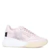 Stella Mccartney Perforated Star Low-top Sneakers In Pink