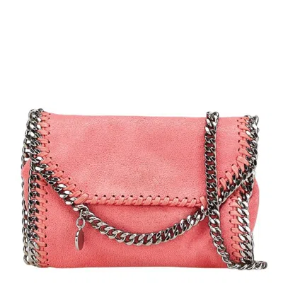 Pre-owned Stella Mccartney Pink Polyester Metal Shoulder Bag ()