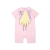 Stella Mccartney Pink Romper For Baby Girl With Fairy In Pink